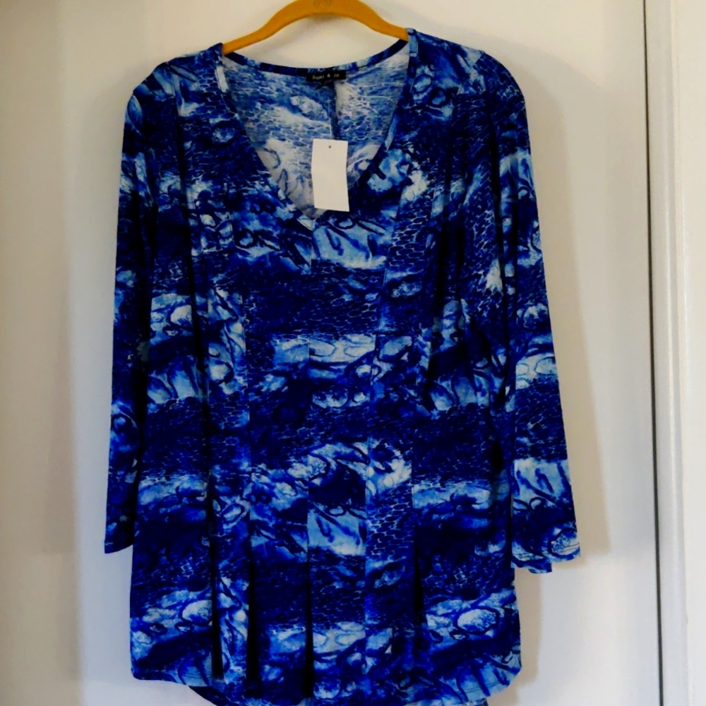 Nwt Sami & jo spandex top size lg